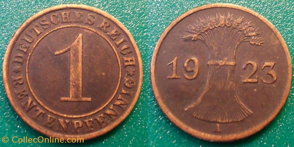 monnaie 1 rentenpfennig 1923