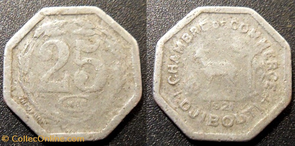 Djibouti - 25 centimes 1921 monnaies colonies francaises djibouti 25 centimes 1921