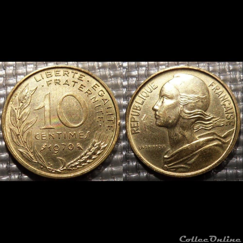 Di 10 centimes Marianne 1970 20mm 3g monnaie france moderne di 10 centimes marianne 1970 20mm 3g