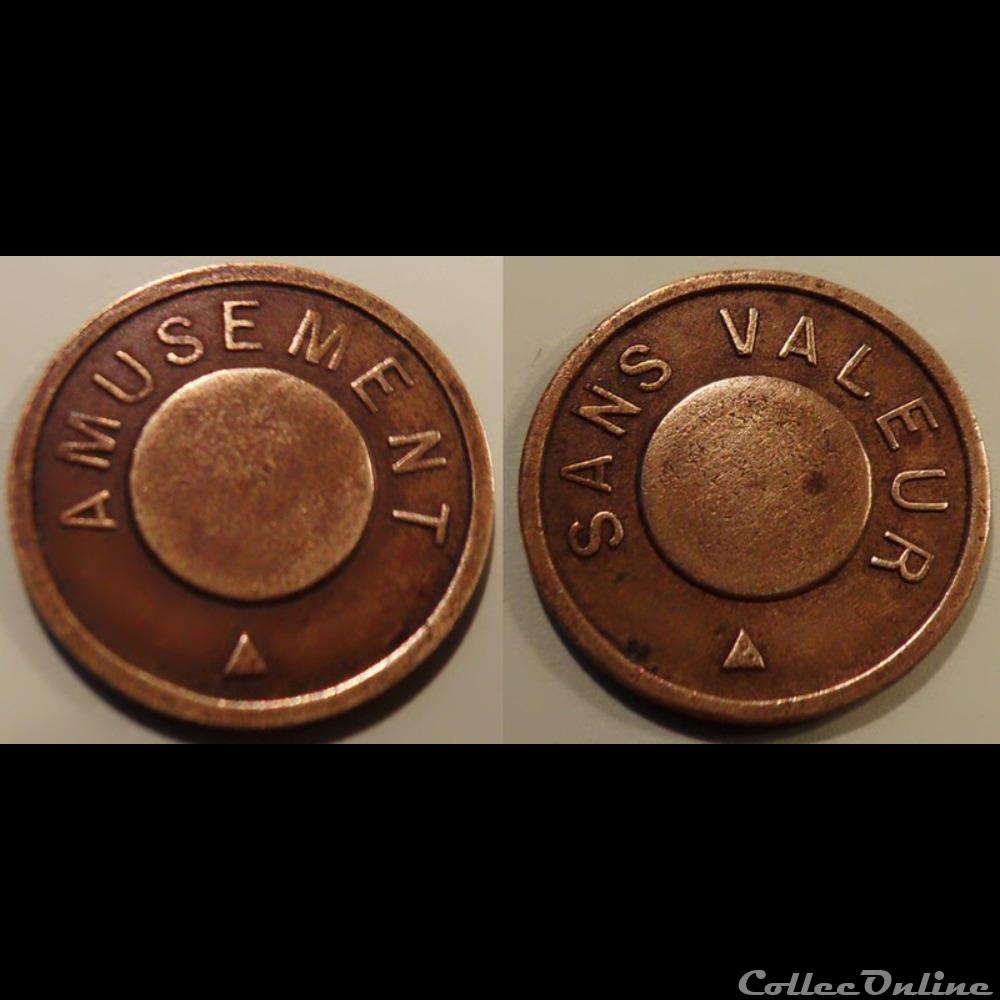 h- Jeton Amusement monnaie mereaux h jeton amusement