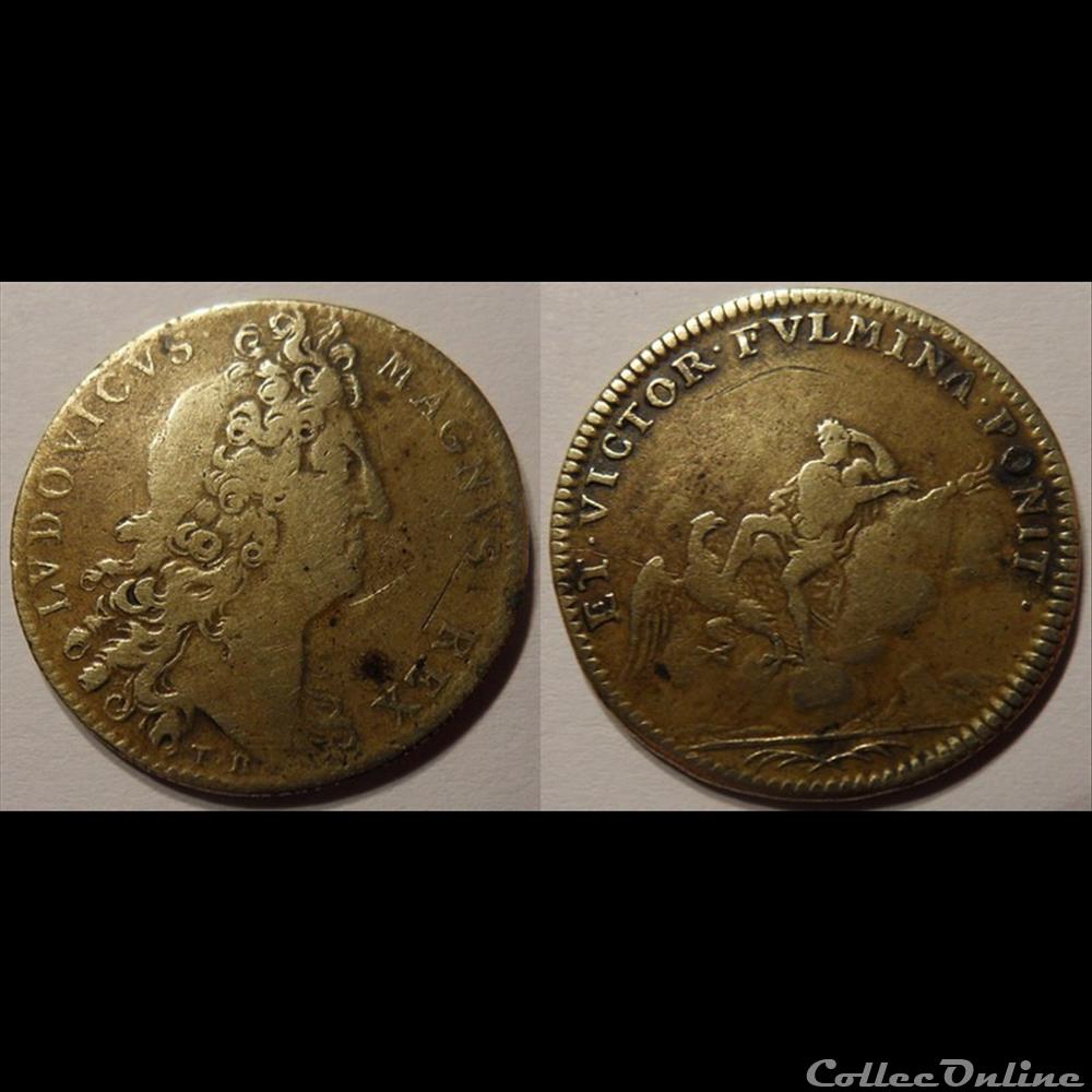 monnaie mereaux m jeton roy louis xiv