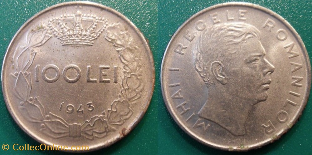 100 Lei 1943 monnaie monde roumanie 100 lei 1943
