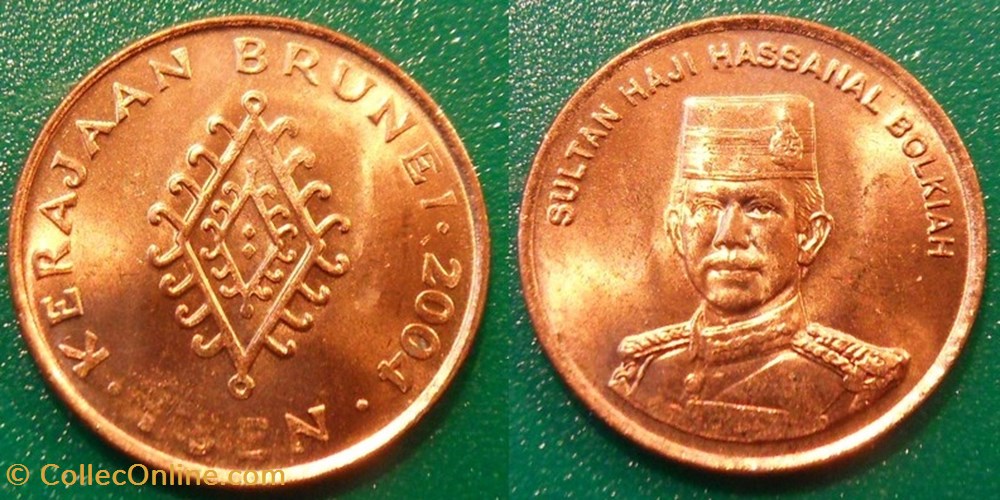 monnaies monde brunei 1 sen 2004