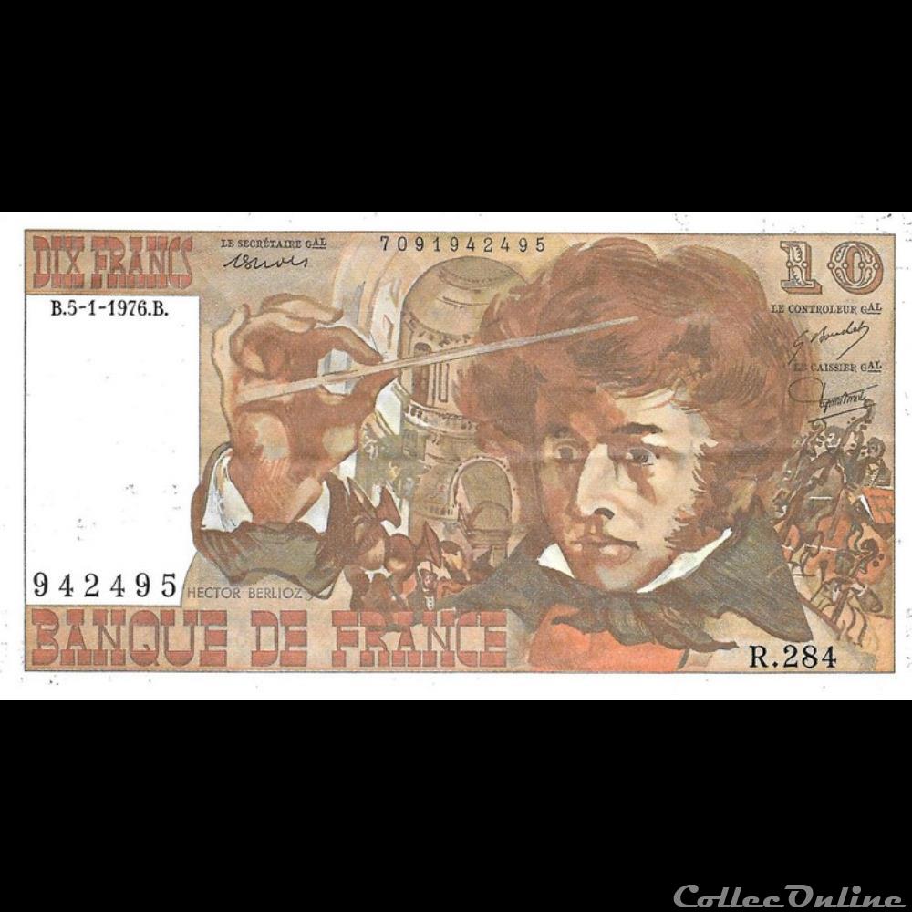 billet france banque de xxe 10 francs berlioz