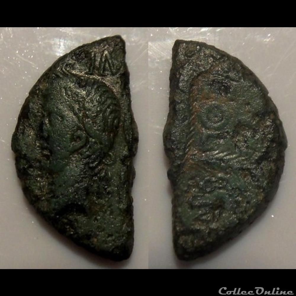B-Julio-Claudiens Augute & Agrippa 1/2 As Agrippa monnaie antique romaine b julio claudiens augute agrippa 1 2 as agrippa