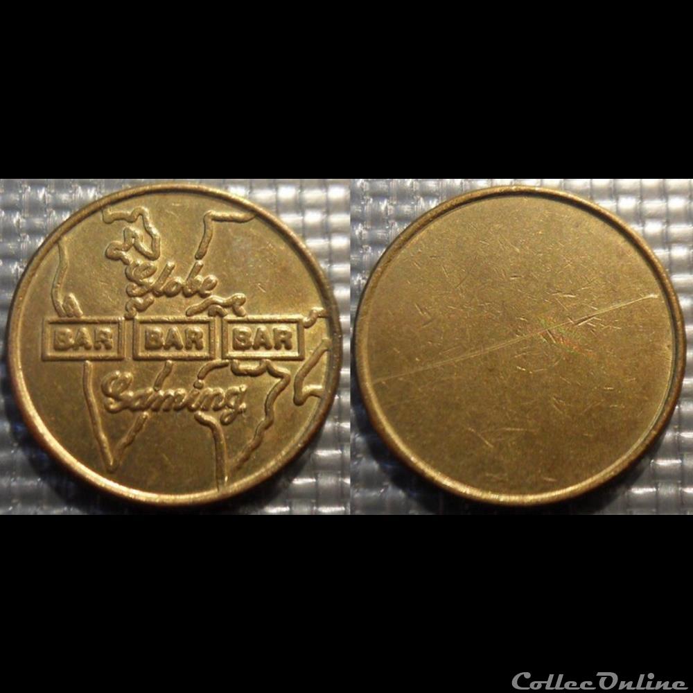 e- J etr USA Globe Gamind bar monnaie jeton mereaux e j etr usa globe gamind bar