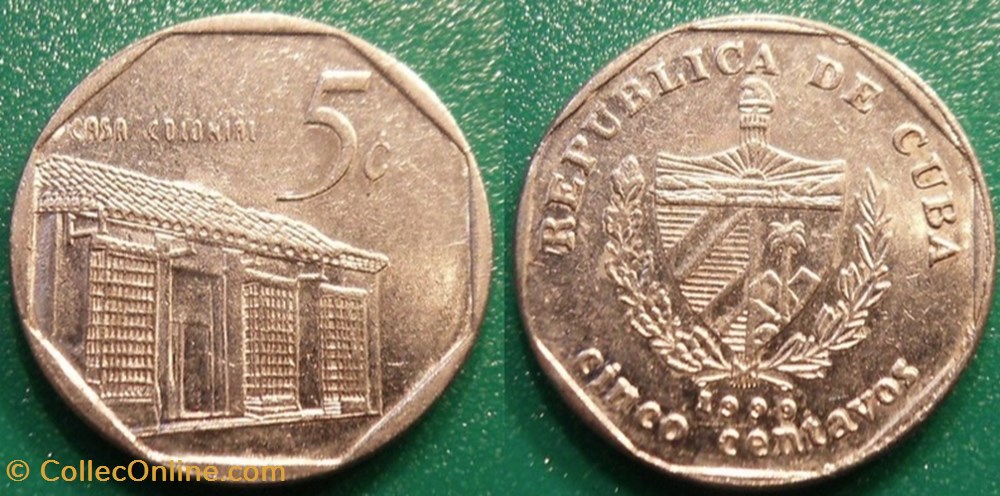 5 Centavos 1999 monnaie monde cuba 5 centavos 1999
