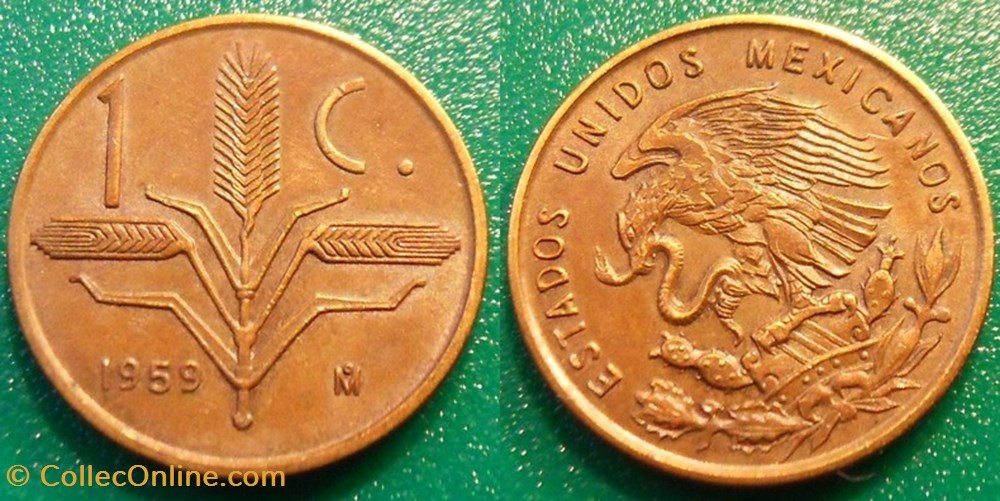 1 Centavo 1959 monnaie monde mexique 1 centavo 1959