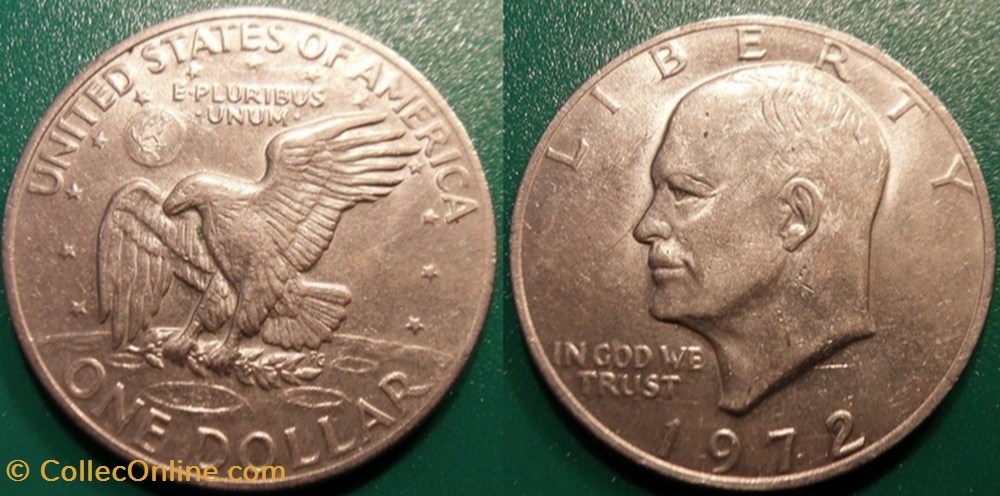 1 Dollar 1972 monnaie monde etat uni 1 dollar 1972