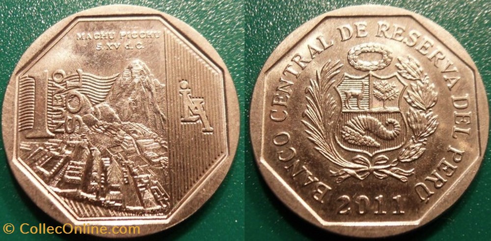 1 Nuevo Sol 2011 monnaie monde perou 1 nuevo sol 2011