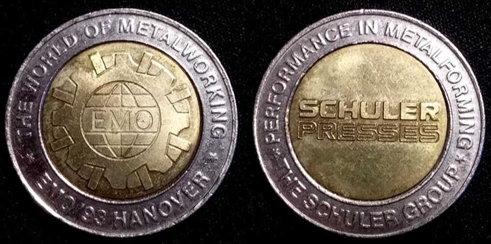 monnaies paranumismatique jetons poids e j etr allemagne schuler presses emo 93