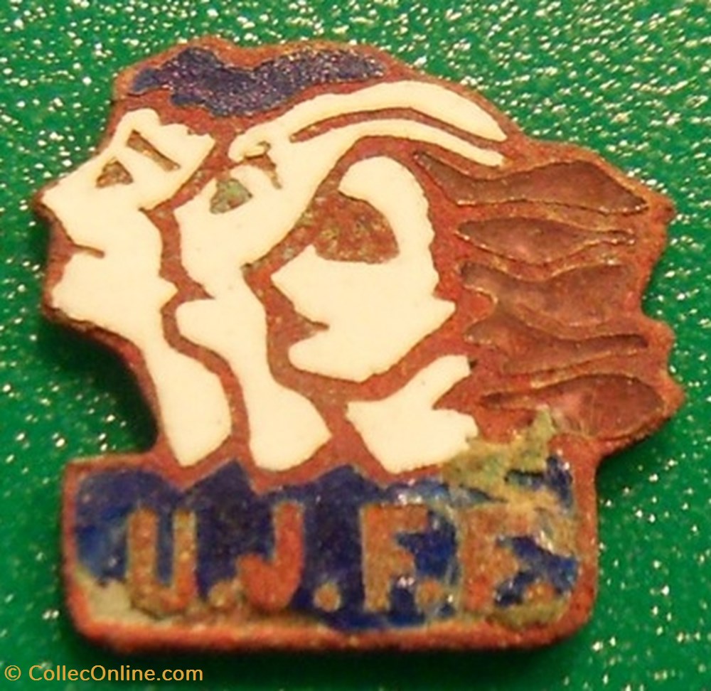 Insigne U.J.F.F. Union de Jeunes Filles de France divers insigne u j f f union de jeunes filles de france