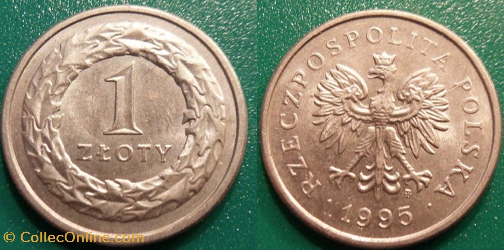 1 Zloty 1995 monnaie monde pologne 1 zloty 1995