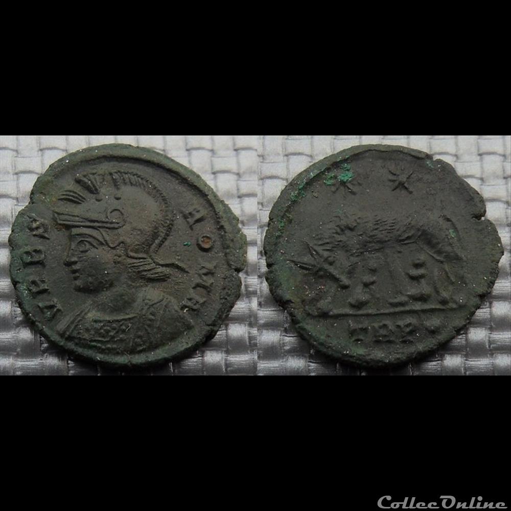monnaie antique romaine pb4 vrbs roma treves