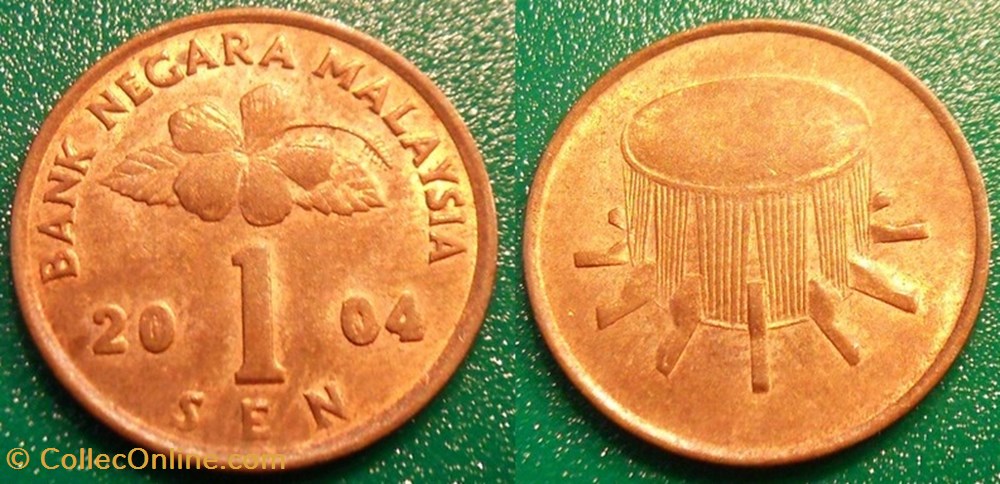 1 Sen 2004 monnaie monde malaisie 1 sen 2004