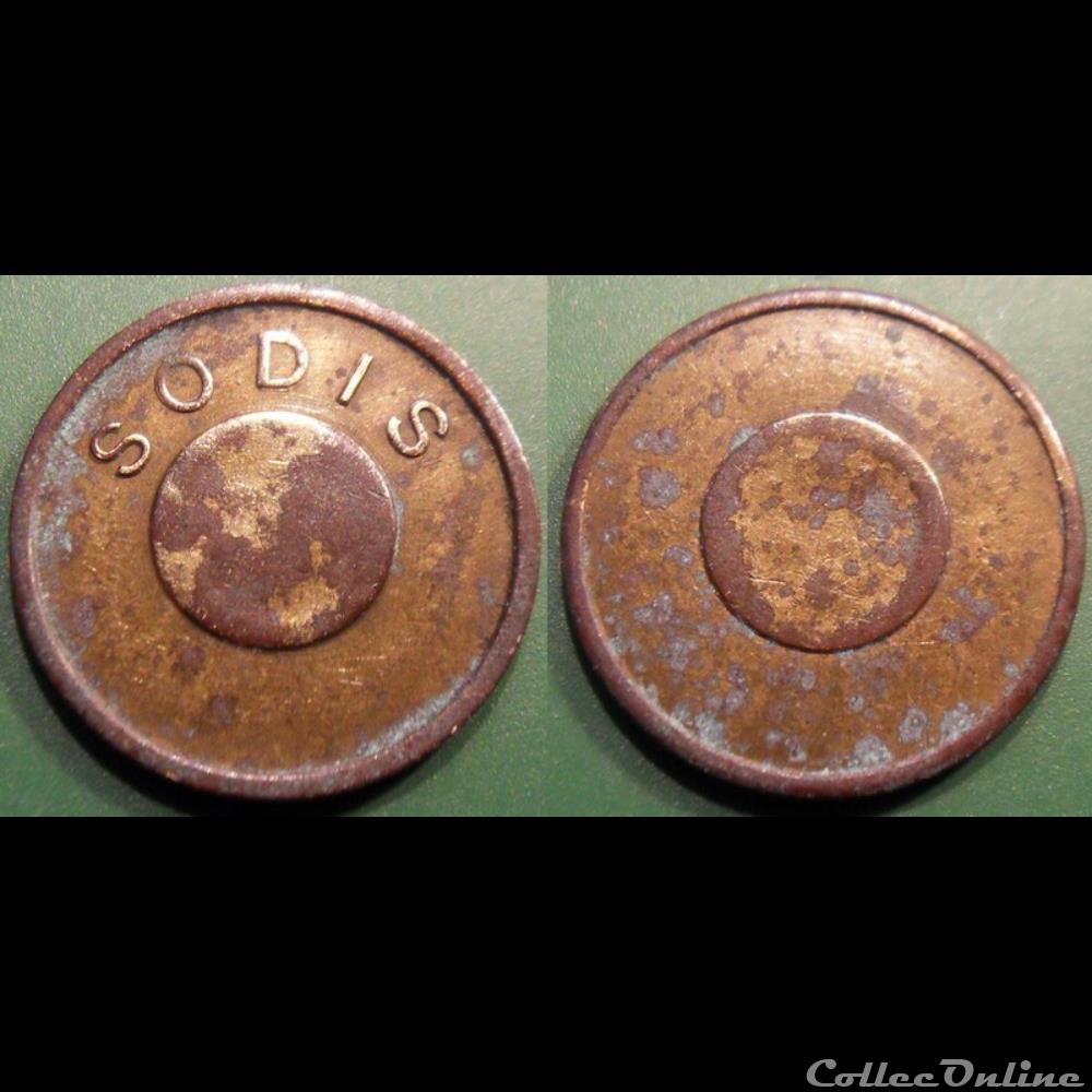 b- Jeton SODIS monnaie mereaux b jeton sodis