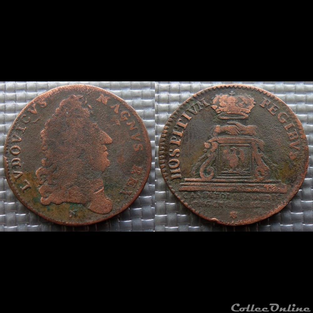 m- Jeton Roy Louis XIV monnaie mereaux m jeton roy louis xiv