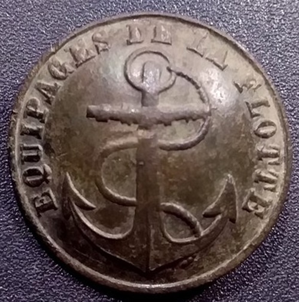 Bouton des Equipages de la Flotte 1872 divers bouton des equipages de la flotte 1872