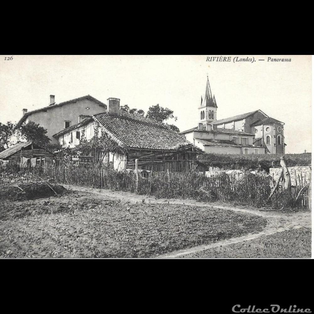 Carte Postale (40) Rivière autre france assignat carte postale 40 riviere