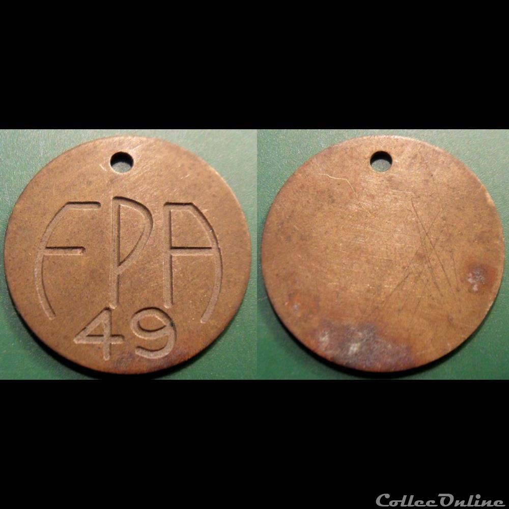 b- Jeton FPA 49 monnaie mereaux b jeton fpa 49
