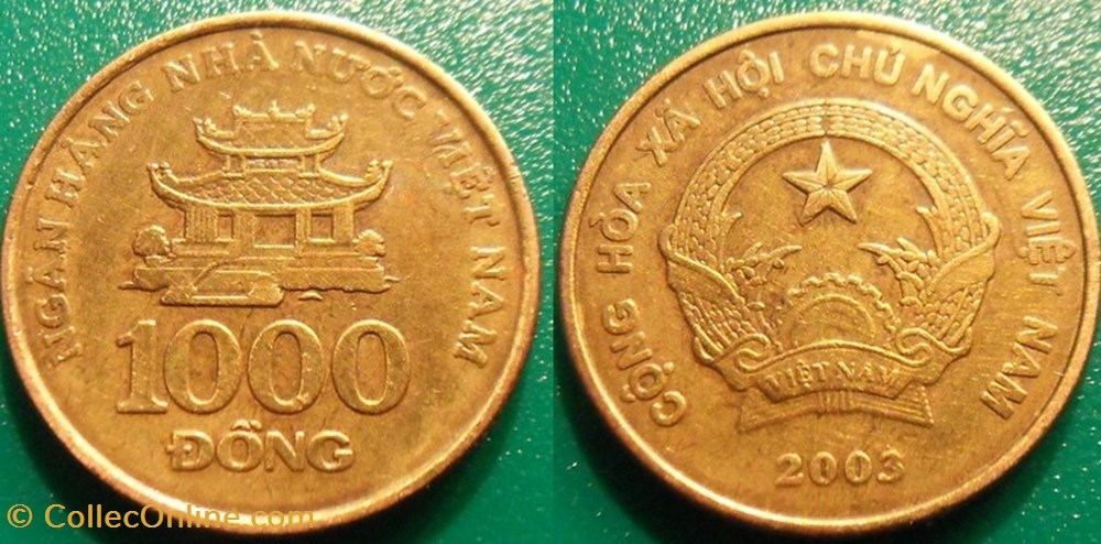1000 Dong 2003 monnaie monde viet nam 1000 dong 2003