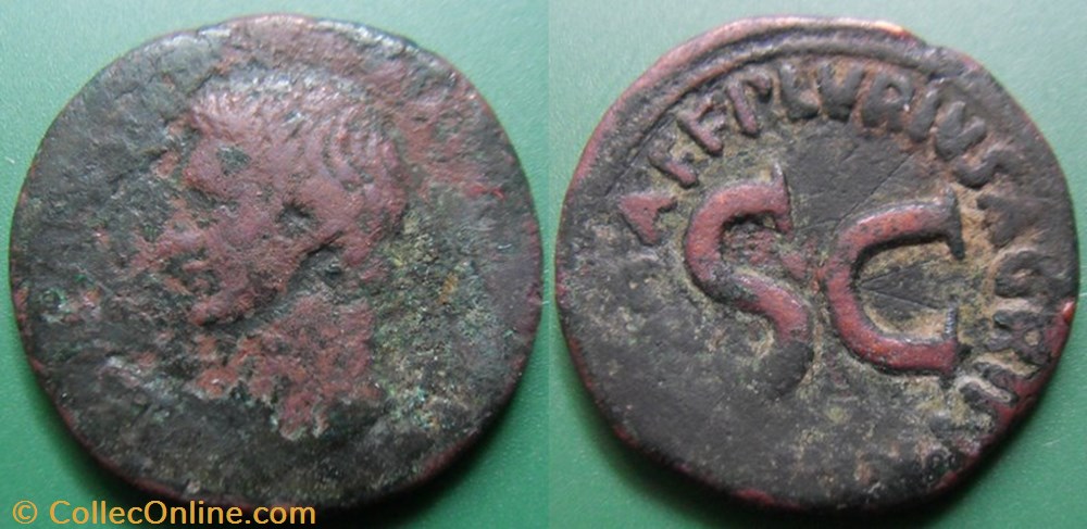 B-Julio-Claudiens Augute As monnaie antique av jc ap romaine republicaine imperiale b julio claudiens augute as