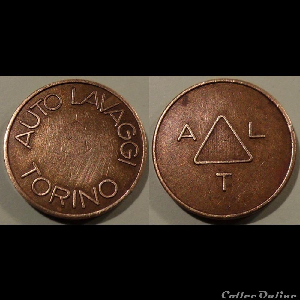 e- J etr Italie to lavaggi Torino monnaie jeton mereaux e j etr italie to lavaggi torino