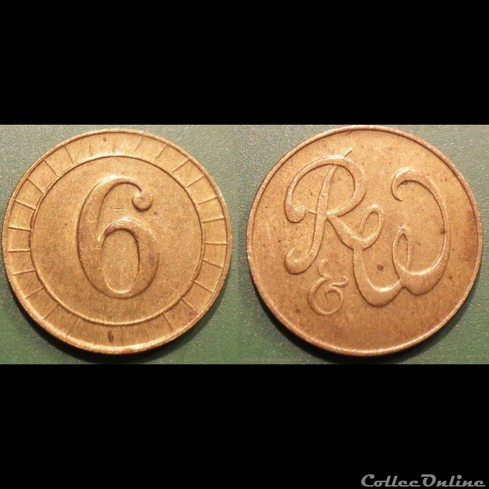 e- J etr Grande Bretagne R&W London monnaie jeton mereaux e j etr grande bretagne r w london