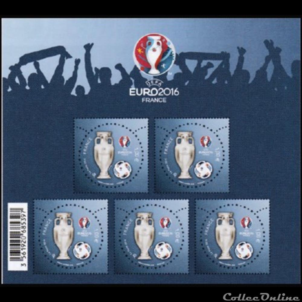 2016 UEFA EURO 2016 FRANCE timbres 1€ assignat 2016 uefa euro 2016 france timbres 1