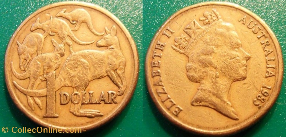 1 Dollar 1985 monnaie monde australie 1 dollar 1985