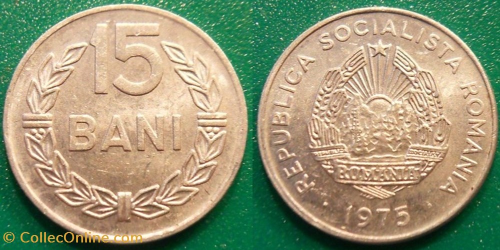 15 Bani 1975 monnaie monde roumanie 15 bani 1975