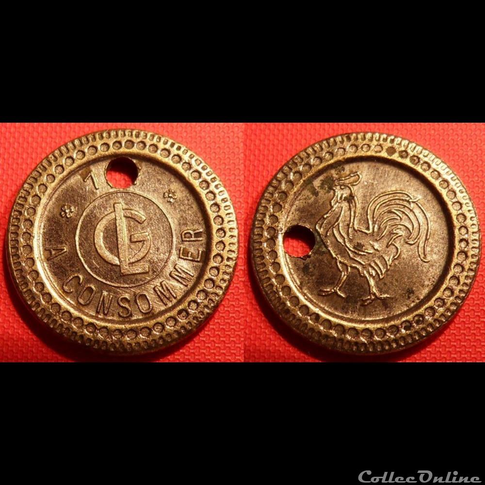 monnaie mereaux f jeton a consommer 1 c