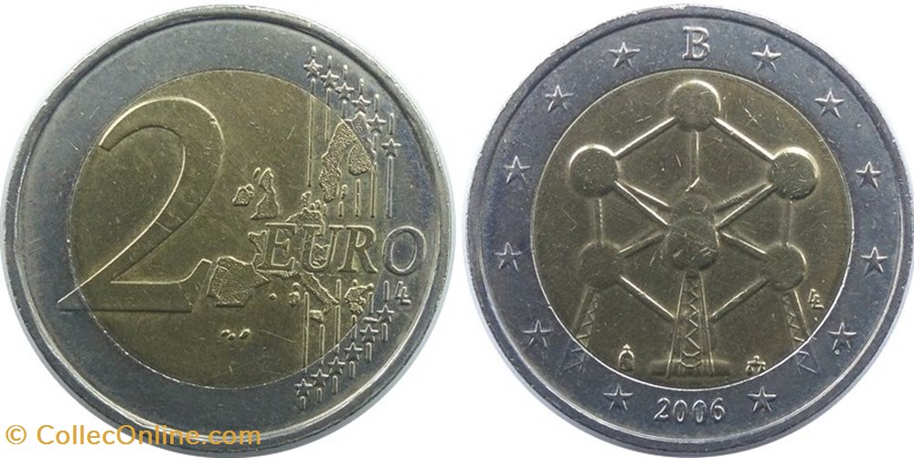 valeur pièce 2 euros 2006 belgique