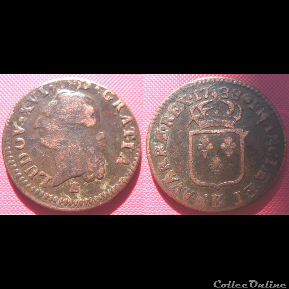 J51 Louis XVI Sol 1788 K monnaie france a royale j51 louis xvi sol 1788 k