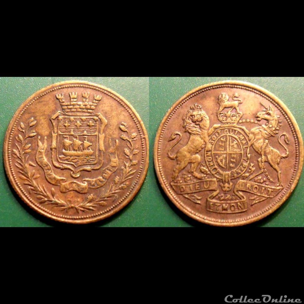 b- Jeton France / Angleterre monnaie mereaux b jeton france angleterre