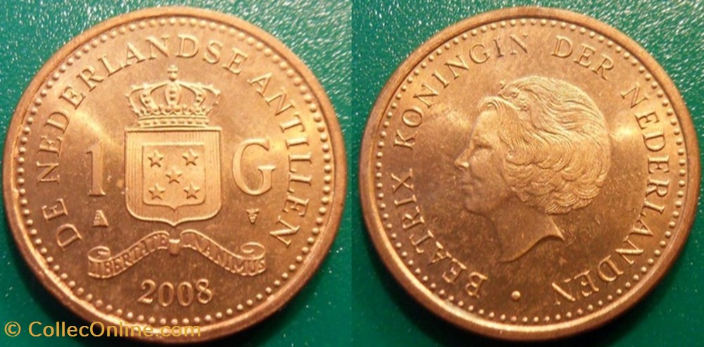 monnaie monde 1 gulden 2008