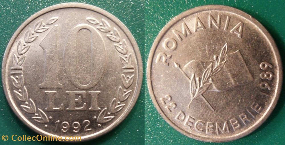 10 Lei 1992 monnaie monde roumanie 10 lei 1992