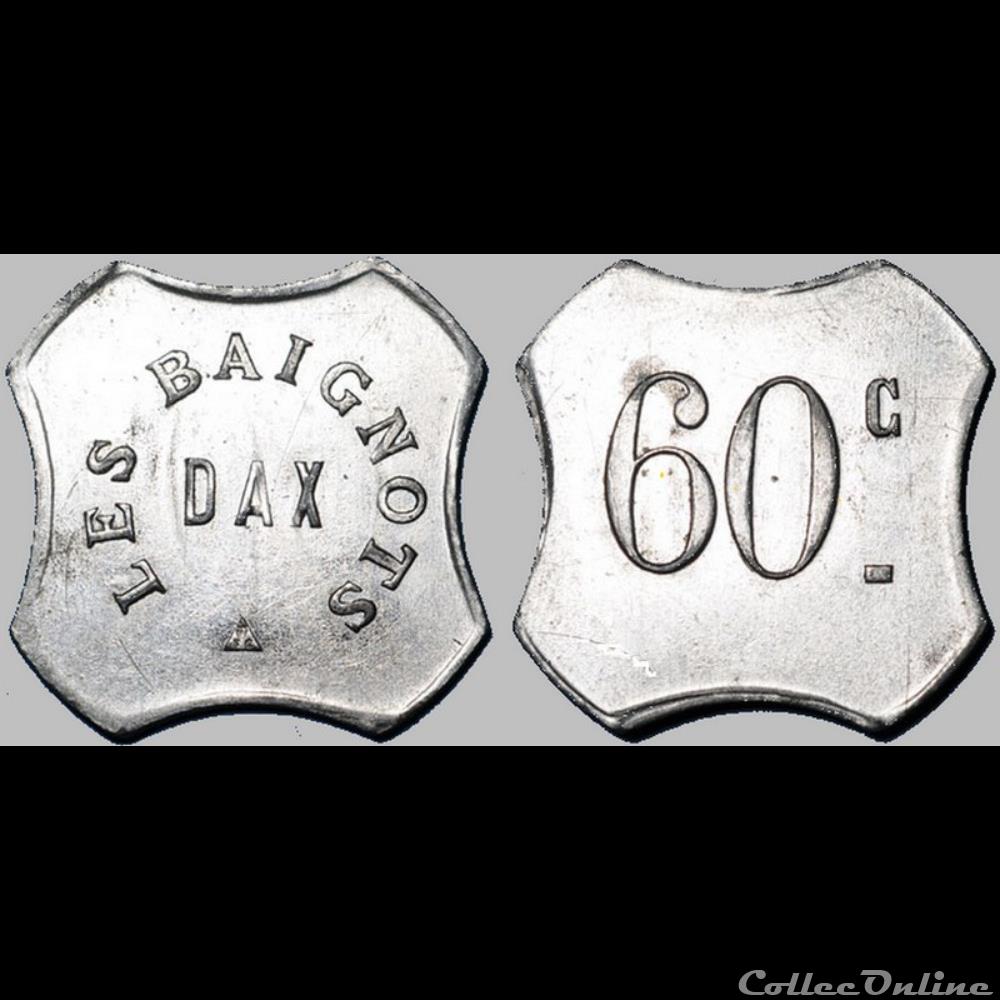monnaies paranumismatique jetons poids p mn dax 60 c les baignots dax zi nickelee 27mm elie 15 1
