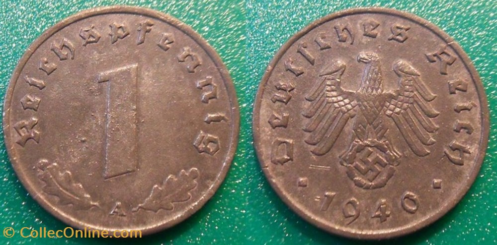 1 Reichspfennig 1940 monnaie 1 reichspfennig 1940