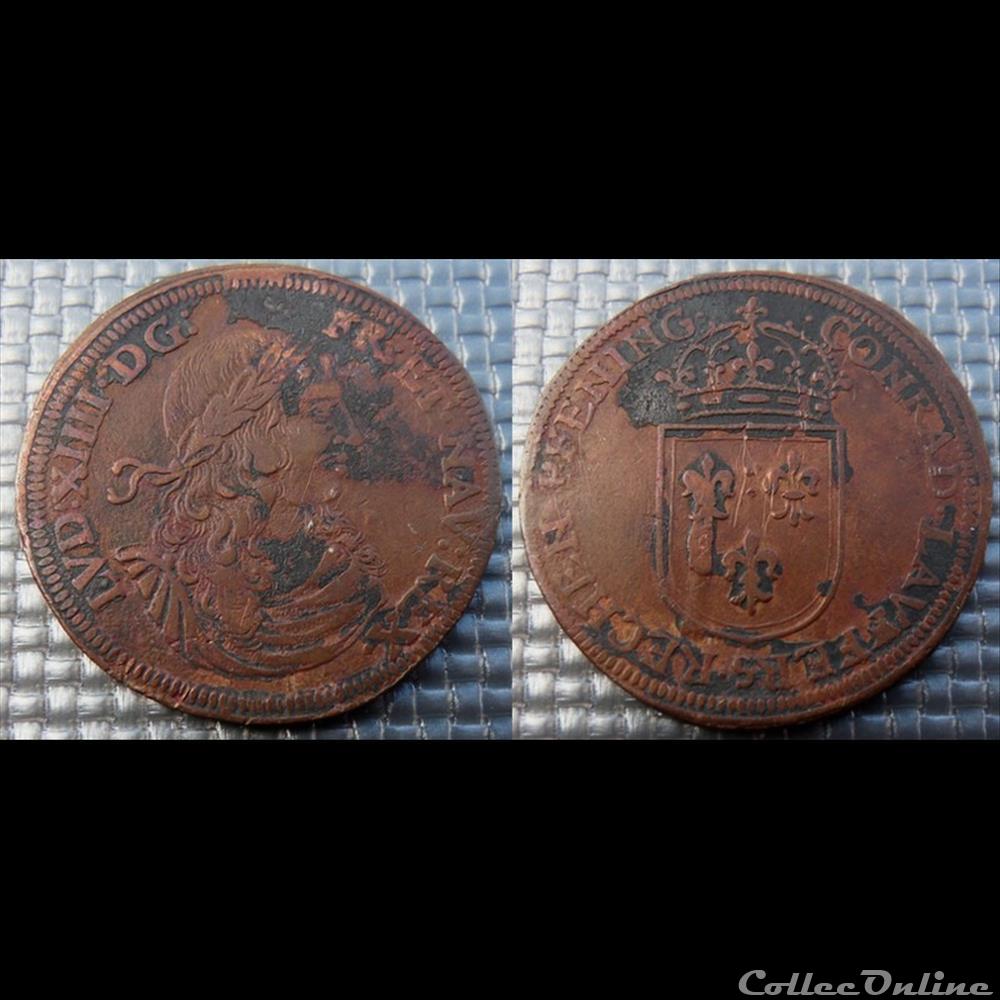 m- Jeton Roy Louis XIV monnaie mereaux m jeton roy louis xiv