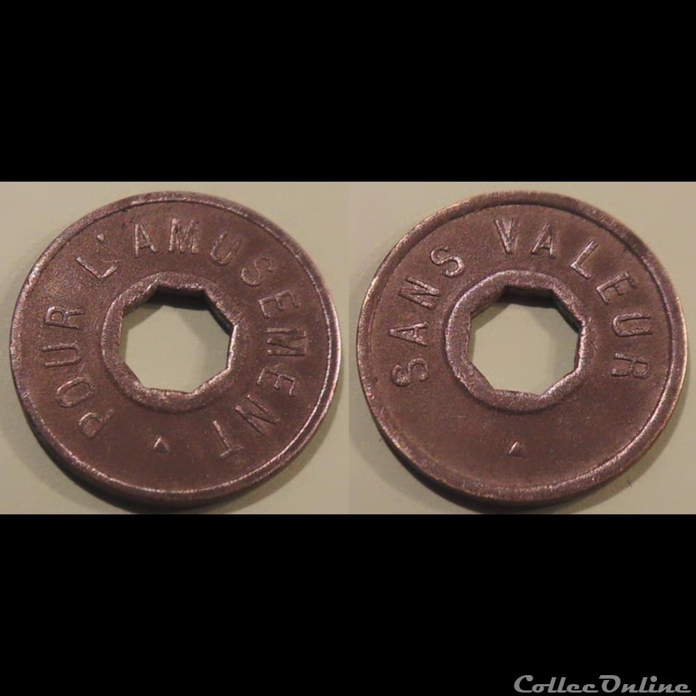 h- Jeton Amusement monnaie mereaux h jeton amusement