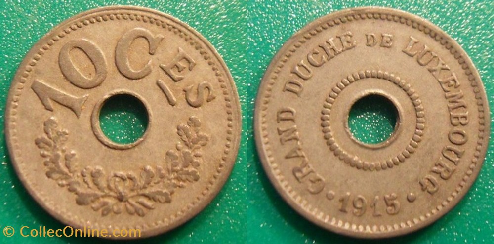 Luxembourg 10 centimes 1915 monnaie monde luxembourg 10 centimes 1915