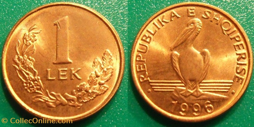 1 Lek 1996 monnaie monde albanie 1 lek 1996