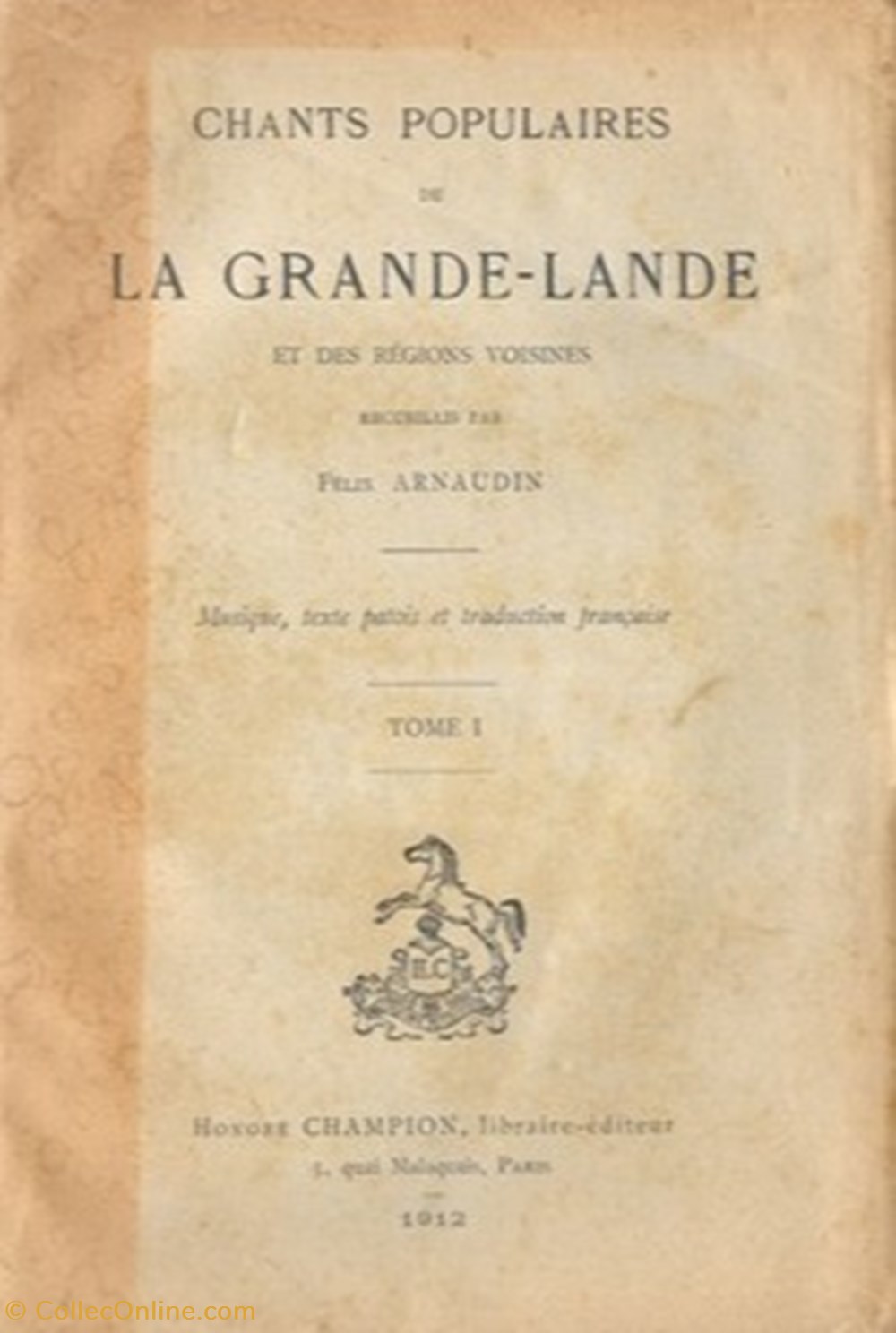 Chants Populaires de la Grande Lande divers chants populaires de la grande lande