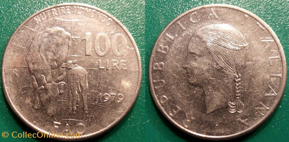 100 Lires 1979 monnaies monde italie 100 lires 1979