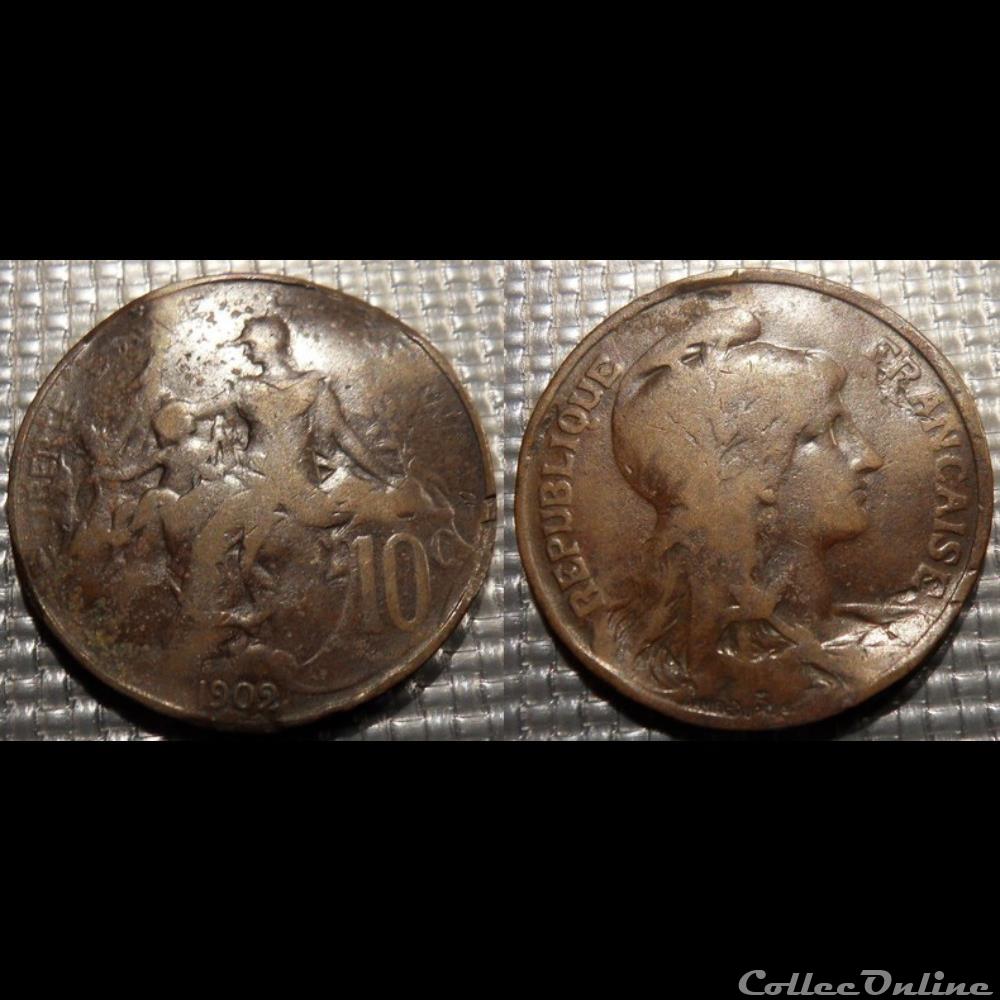 Da 10 centimes Dupuis 1902 monnaies monde france da 10 centimes dupuis 1902