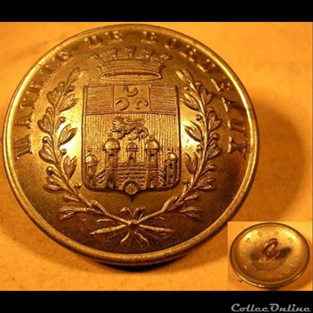 Bouton Mairie de Bordeaux autre france assignat bouton mairie de bordeaux
