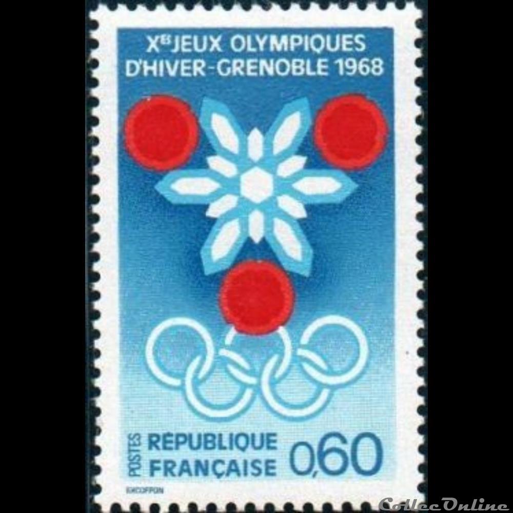 timbre france 1967 prelude aux jeux olympiques hiver a grenoble