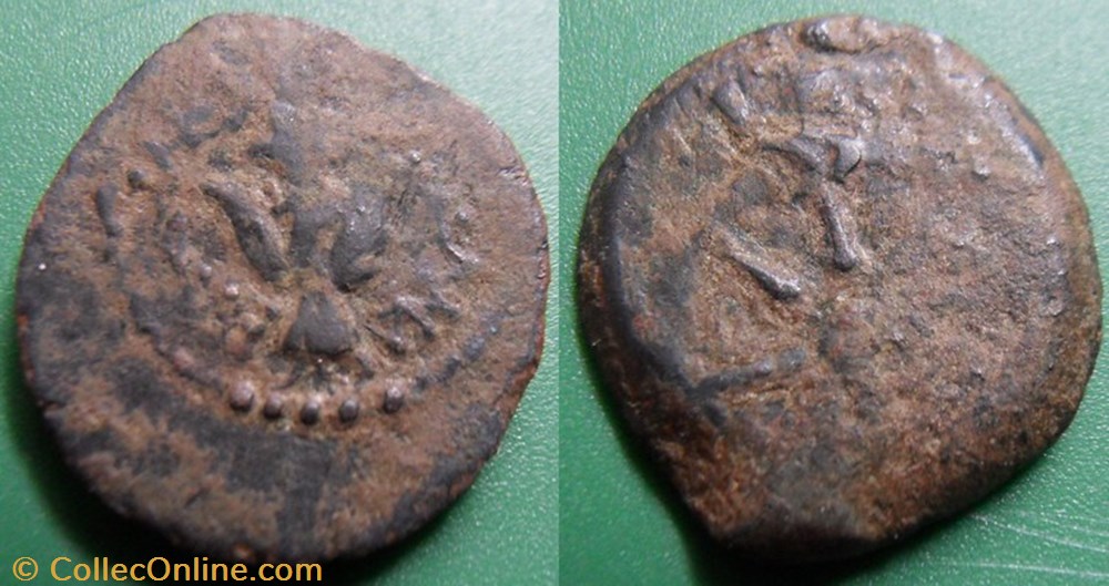 monnaie antique av jc ap grecque jerusalem alexander jannaeus prutah