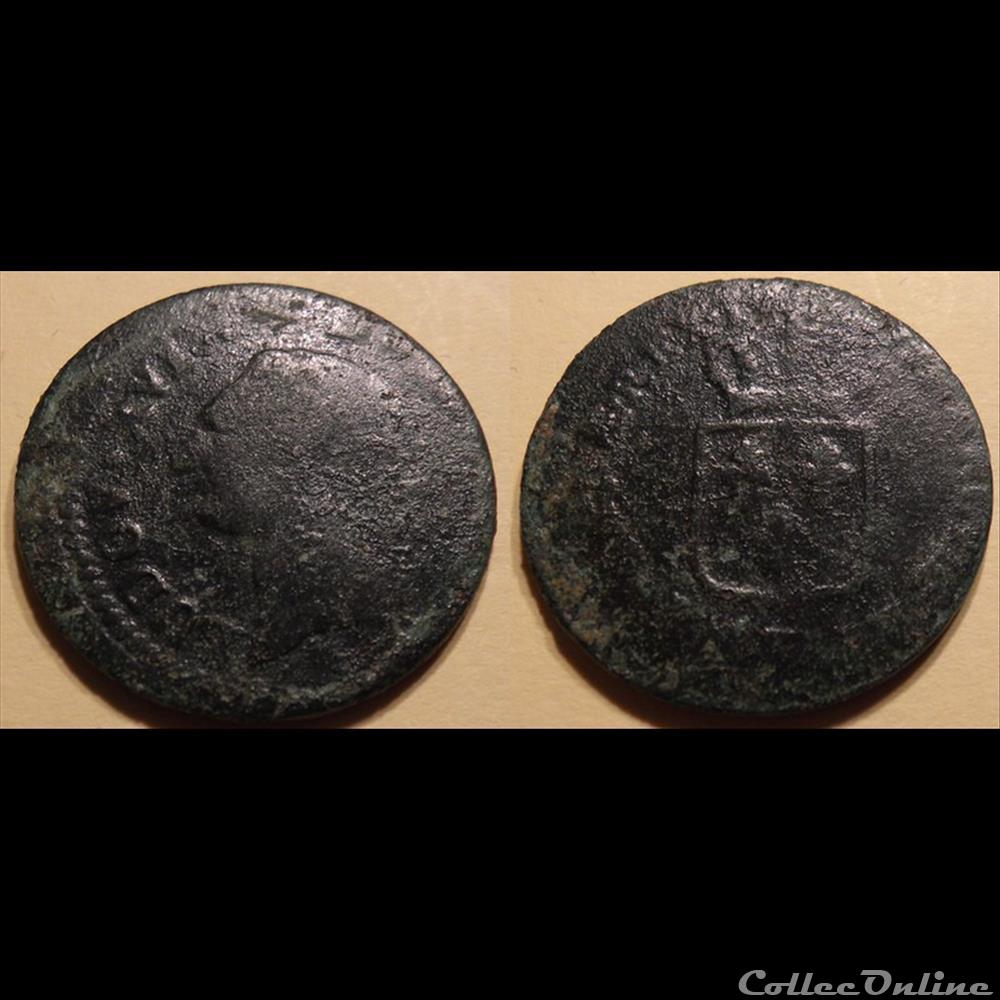 monnaies europe medievale a france royales j51 louis xvi sol illisible k